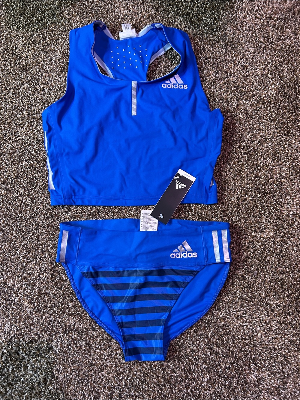 adidas Bright Royal Blue Two-Piece track uniform